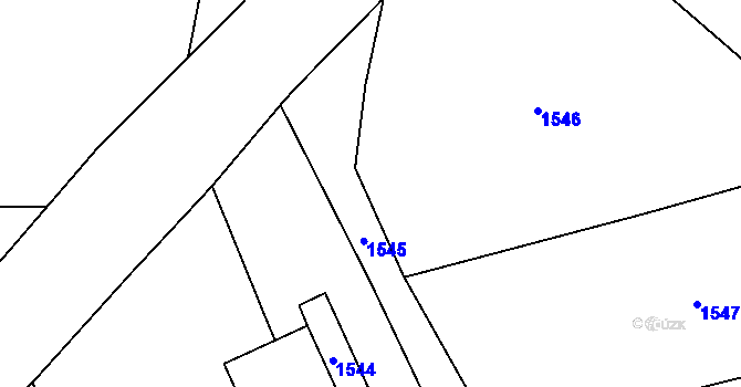 Parcela st. 151 v KÚ Draženov, Katastrální mapa