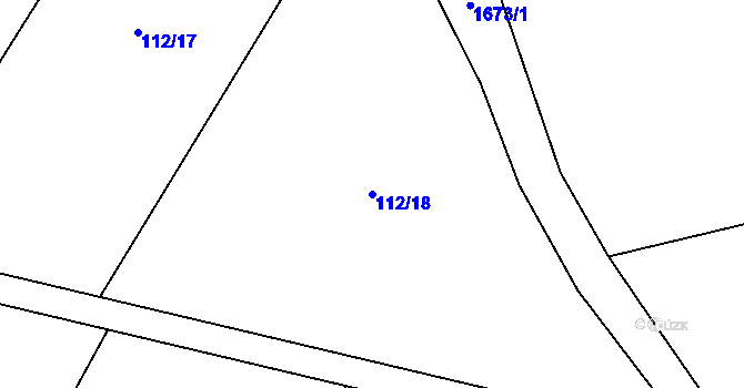 Parcela st. 112/18 v KÚ Dražíč, Katastrální mapa