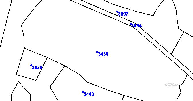 Parcela st. 2197/2 v KÚ Dražov, Katastrální mapa