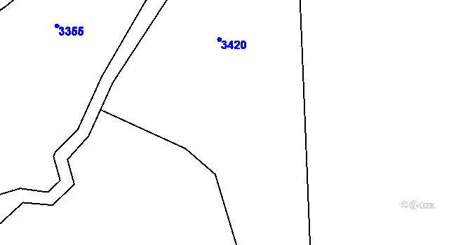 Parcela st. 2197/4 v KÚ Dražov, Katastrální mapa