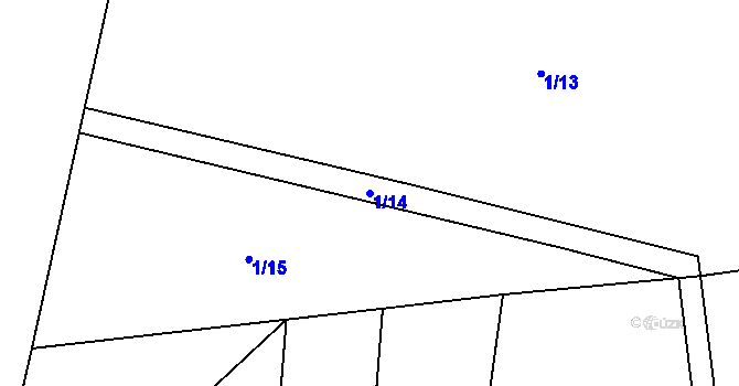 Parcela st. 1/14 v KÚ Dražovice u Sušice, Katastrální mapa