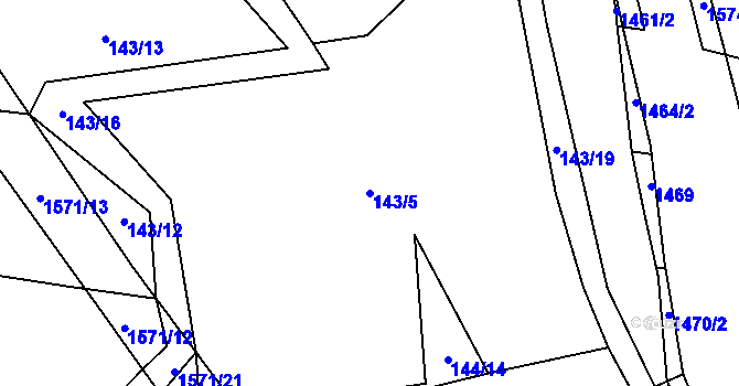 Parcela st. 143/5 v KÚ Dražovice u Sušice, Katastrální mapa