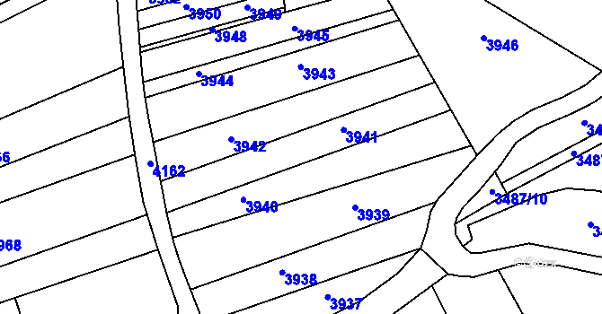 Parcela st. 3070/7 v KÚ Dražovice, Katastrální mapa