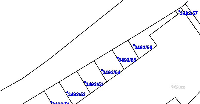 Parcela st. 3404/44 v KÚ Dražovice, Katastrální mapa