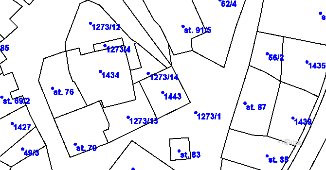 Parcela st. 78 v KÚ Dražůvky, Katastrální mapa