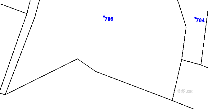 Parcela st. 714/14 v KÚ Drevníky, Katastrální mapa