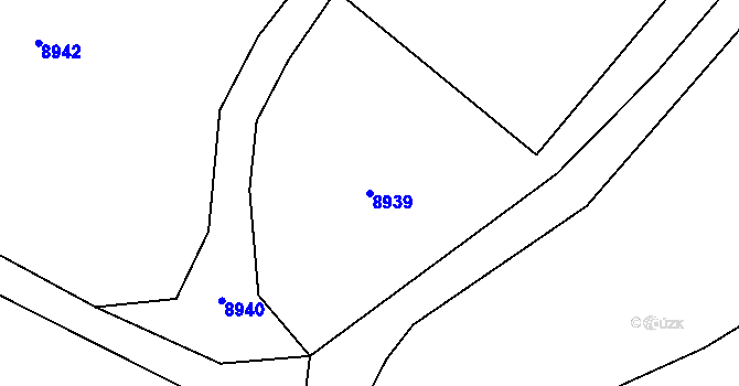 Parcela st. 8939 v KÚ Drnholec, Katastrální mapa