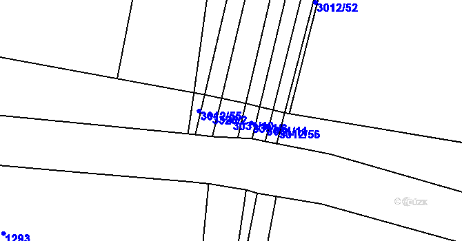 Parcela st. 3031/10 v KÚ Drnovice, Katastrální mapa
