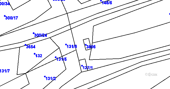Parcela st. 266 v KÚ Drnovice u Valašských Klobouk, Katastrální mapa