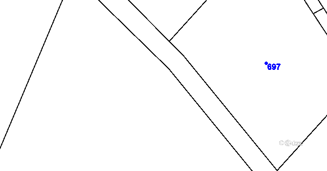 Parcela st. 408/3 v KÚ Černíkov u Strakonic, Katastrální mapa