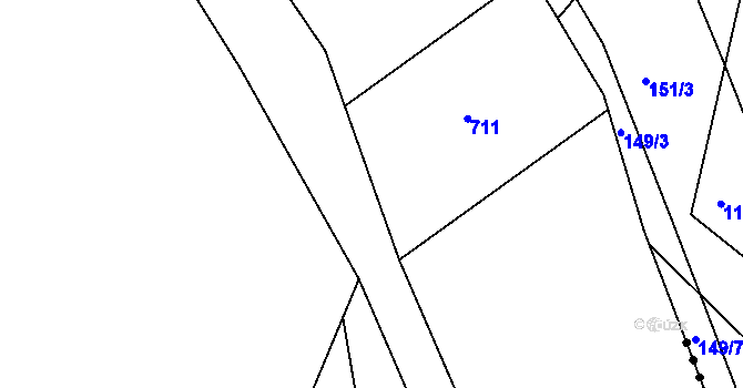 Parcela st. 144/28 v KÚ Černíkov u Strakonic, Katastrální mapa