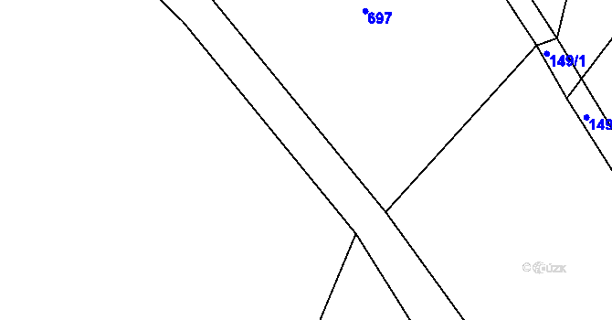 Parcela st. 144/18 v KÚ Černíkov u Strakonic, Katastrální mapa
