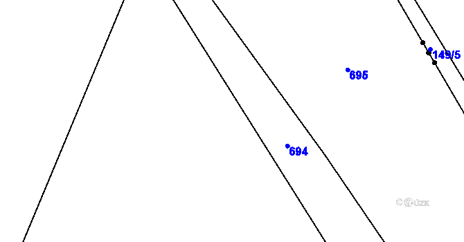 Parcela st. 408/18 v KÚ Černíkov u Strakonic, Katastrální mapa