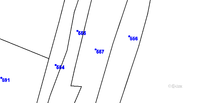 Parcela st. 95/10 v KÚ Černíkov u Strakonic, Katastrální mapa