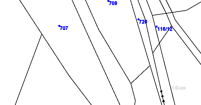 Parcela st. 144/32 v KÚ Černíkov u Strakonic, Katastrální mapa