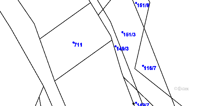 Parcela st. 170/6 v KÚ Černíkov u Strakonic, Katastrální mapa
