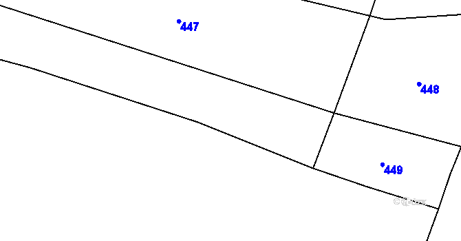 Parcela st. 95/21 v KÚ Černíkov u Strakonic, Katastrální mapa