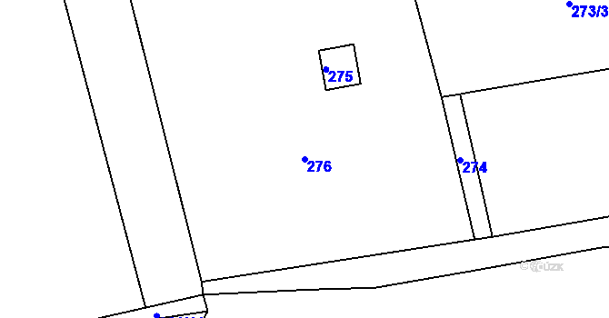Parcela st. 276 v KÚ Droždín, Katastrální mapa