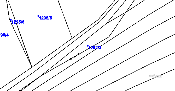 Parcela st. 1292/3 v KÚ Droždín, Katastrální mapa