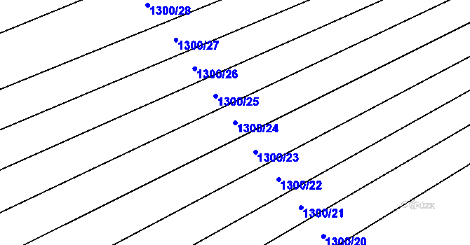 Parcela st. 1300/24 v KÚ Droždín, Katastrální mapa