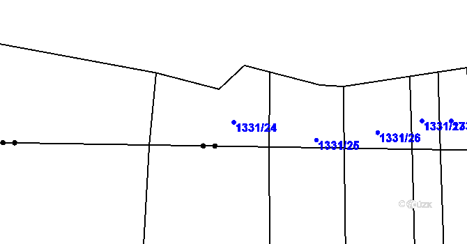 Parcela st. 1331/24 v KÚ Droždín, Katastrální mapa