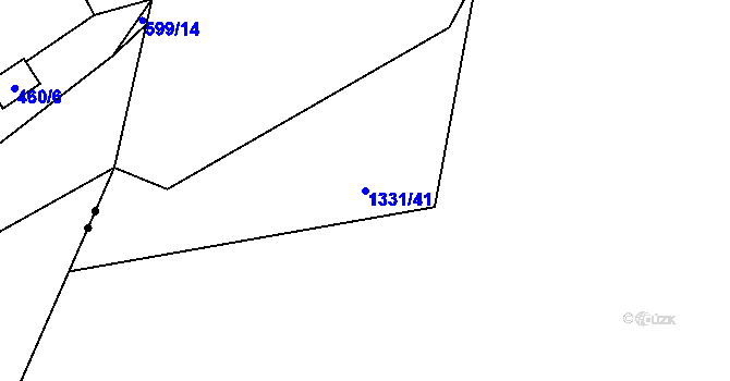 Parcela st. 1331/41 v KÚ Droždín, Katastrální mapa