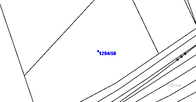Parcela st. 1294/58 v KÚ Droždín, Katastrální mapa