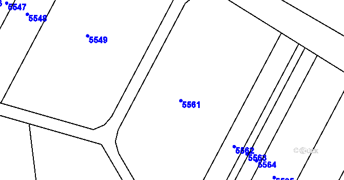 Parcela st. 347/75 v KÚ Drslavice, Katastrální mapa