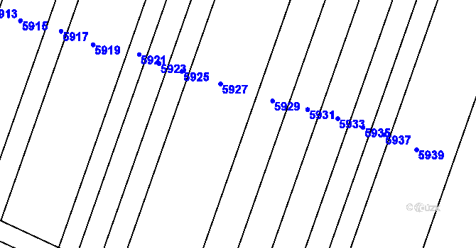 Parcela st. 906/254 v KÚ Drslavice, Katastrální mapa
