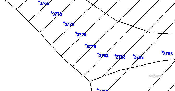 Parcela st. 2700/52 v KÚ Drslavice, Katastrální mapa