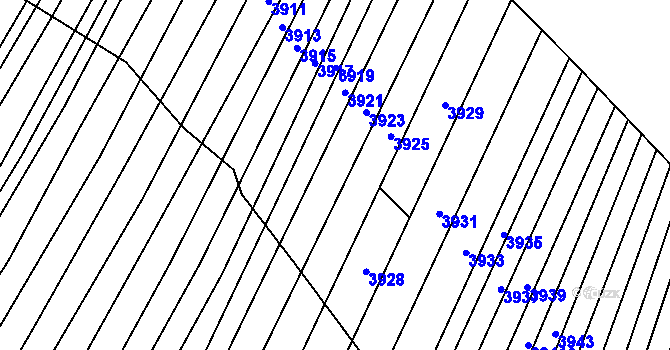 Parcela st. 2300/52 v KÚ Drslavice, Katastrální mapa