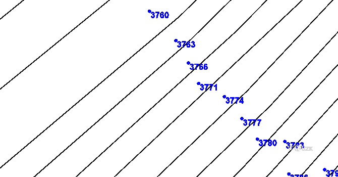 Parcela st. 2700/278 v KÚ Drslavice, Katastrální mapa