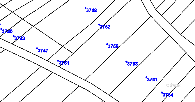 Parcela st. 2700/6 v KÚ Drslavice, Katastrální mapa