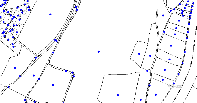 Parcela st. 576/1 v KÚ Druztová, Katastrální mapa