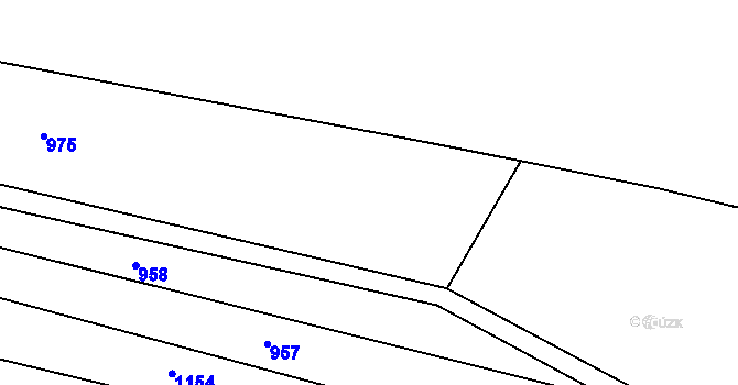 Parcela st. 567/22 v KÚ Dřetovice, Katastrální mapa