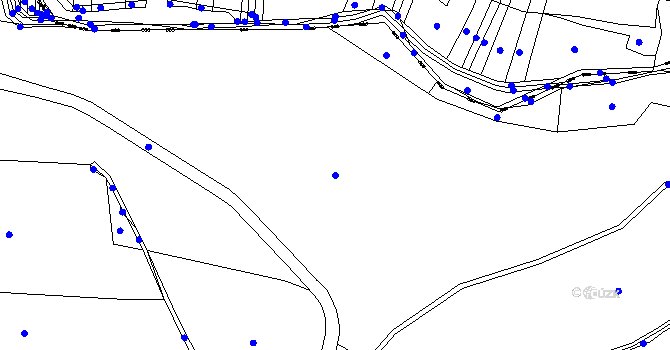Parcela st. 335/1 v KÚ Buček, Katastrální mapa