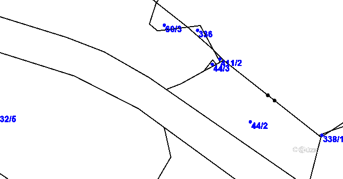 Parcela st. 33/4 v KÚ Dubská Lhota, Katastrální mapa