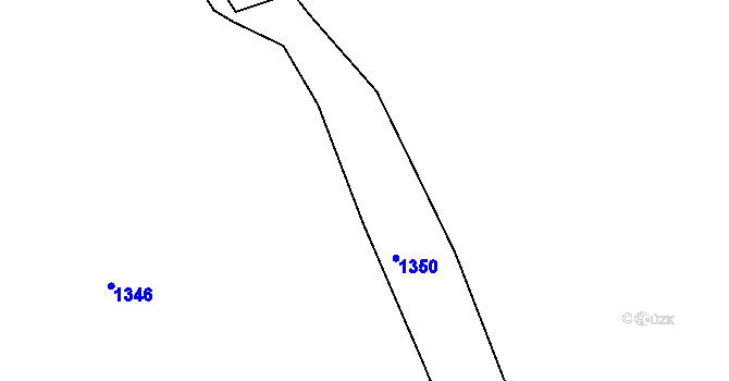Parcela st. 73/1 v KÚ Dub u Ratibořských Hor, Katastrální mapa