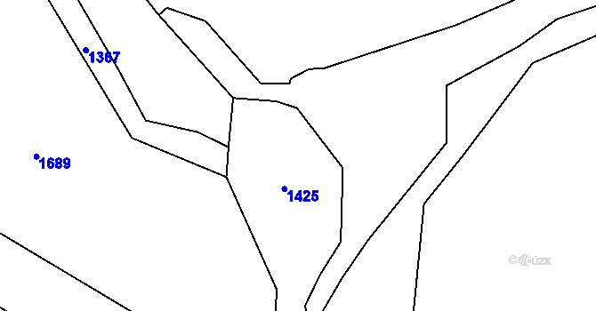 Parcela st. 431/1 v KÚ Dub u Ratibořských Hor, Katastrální mapa