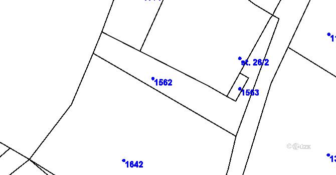 Parcela st. 161/6 v KÚ Dub u Ratibořských Hor, Katastrální mapa