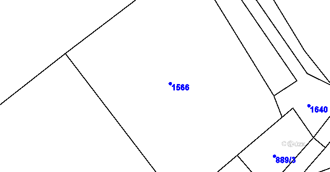 Parcela st. 884/6 v KÚ Dub u Ratibořských Hor, Katastrální mapa
