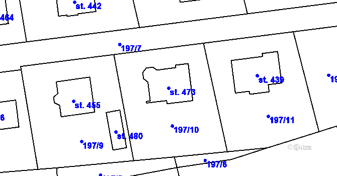 Parcela st. 473 v KÚ Dubicko, Katastrální mapa