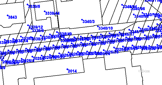 Parcela st. 3337/54 v KÚ Dubňany, Katastrální mapa