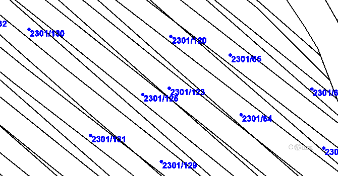 Parcela st. 2301/123 v KÚ Dubňany, Katastrální mapa