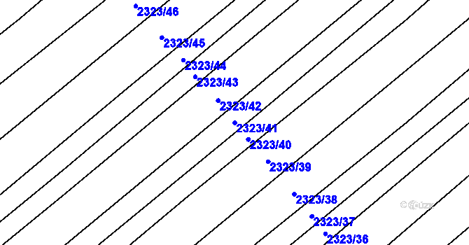 Parcela st. 2323/41 v KÚ Dubňany, Katastrální mapa