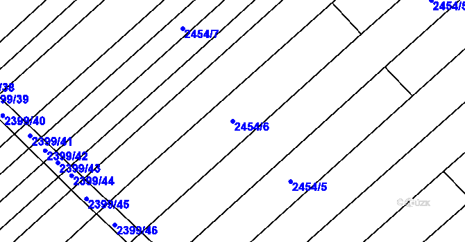 Parcela st. 2454/6 v KÚ Dubňany, Katastrální mapa