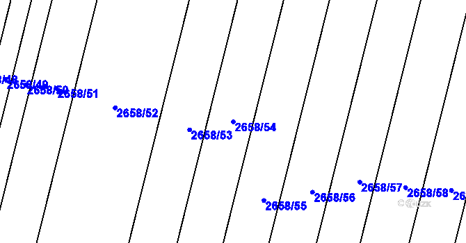 Parcela st. 2658/54 v KÚ Dubňany, Katastrální mapa