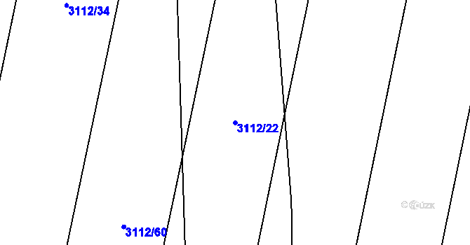 Parcela st. 3112/22 v KÚ Dubňany, Katastrální mapa