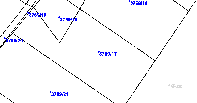 Parcela st. 3769/17 v KÚ Dubňany, Katastrální mapa