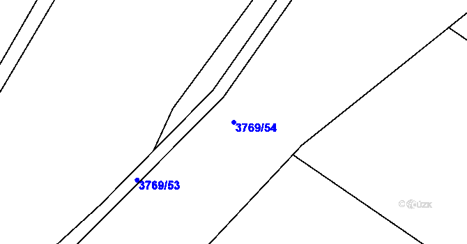 Parcela st. 3769/54 v KÚ Dubňany, Katastrální mapa